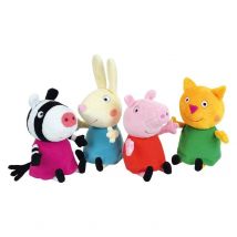Peppa Pig Coffret 4 Peluches - Jemini