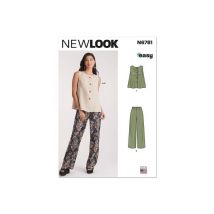 Patron New Look 6781 - Haut Et Pantalon Pour Jeunes Femmes Taille N°fr 38-50 - NewLook