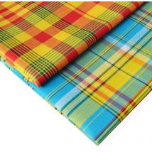 Duo De 2 Coupons Tissus Madras - 50 X 160cm Chacun - Designers-factory - Designers-factory