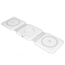 Station De Charge Magsafe Pour Iphone Apple Watch Et Airpods, Moxie Blanc