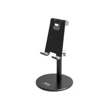Port Connect Support Ergonomique De Bureau Pour Smartphone Jusqu'à 8 Pouces En Aluminium Résistant Et Antidérapants Noir - Port Designs