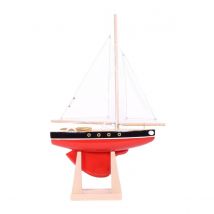 Le Tirot Rouge - Voilier En Bois 30 Cm - Maison Tirot