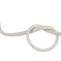 Bobine 25m Cordon Tresse Métallisé Blanc/or 6mm - My mercerie