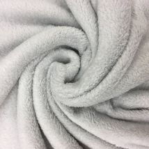 Tissu Doudou Uni Taupe - Craftine