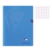 Cahier - 24x32(cm) - Petits Carreaux - 96 Pages - Couverture En Polypro - Sans Spirale - Clairefontaine - Mimesys