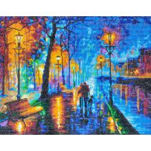 Crystal Art Kit Tableau Broderie Diamant 40x50cm Afremov Nocturne - Crystal Art