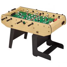 Baby-foot Pliable - Barres Télescopiques - Robuste - 2 À 4 Joueurs - 3 Balles Liège Inclues - Kangui