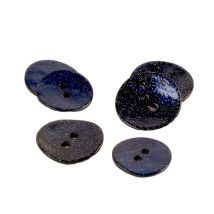 Lot De 3 Boutons Nacre Paillettes Bleu Marine - MyMercerie