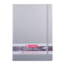Carnet - Croquis - Dessin - A4 - 21x29,7cm - 80 Pages - 140g - Argent - Sakura - Royal Talens
