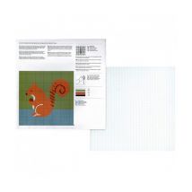 Canevas Enfant Avec Cadre - Ecureuil - Rico Design Marron