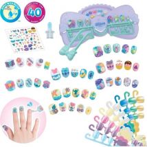 Mon Kit De Manucure - Stitch - 40 Ongles - Stickers - Aquabeads
