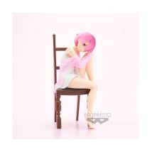 Re:zero Starting Life In Another World - Statuette Pvc Relax Time Ram 14 Cm - Banpresto