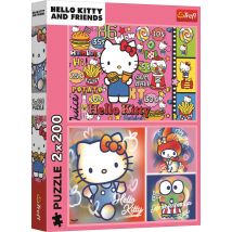 Puzzle 200 Pièces - 2 Puzzles - Hello Kitty Et Ses Amis - Hello Kitty - Trefl