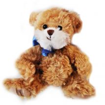 Baby Olinek Ours Brun 15 Cm Ruban Bleu - Bukowski