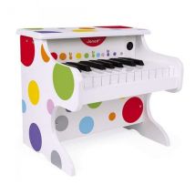 Mon Premier Piano Electronique Confetti - Janod - J07618 - Jouet Éveil Musical En Bois - Janod