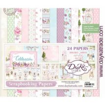 Pochette De 24 Feuilles Dayka Celebracion Niña Scrapbooking