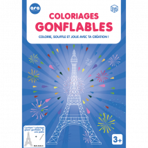 Coloriage Gonflable - Tour Eiffel Géante Jo 2024 - Ara Creative