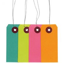 Etiquettes De Couleur Avec Fil Métallique - Artemio