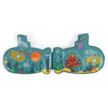 Mon Livre De Bain Sous-marin - Janod - J04716 - Jouet De Bain Bebe - Janod