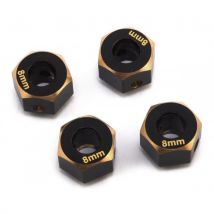 Option Trx4 Samix - 4 Adaptateurs Hexagone De Roues 8mm En Laiton Traxxas Trx-4