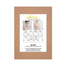Pochette Patron De Couture Alex Blouse + Robe 3-12a Taille N°fr 3-12 - Ikatee