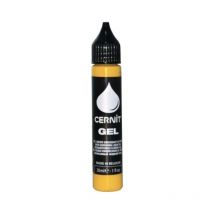 Gel Polymère - Pâte À Modeler - Liquide - À Cuire - Jaune - 30ml - Cernit