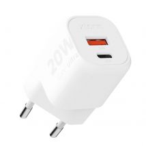 Xtorm Chargeur Secteur Gan² 20w Usb C + Usb Format Compact Blanc