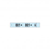 Carnet De 50 Tickets Vestiaires Numérotés De 3 Volets (dont 2 Volets Avec Trous) - Format 20x3 Cm - Bleu - Exacompta