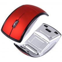Souris Sans Fil Ergonomique 2.4ghz 1600dpi Pour Pc Et Notebook Rouge Yonis - Yonis
