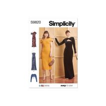 Patron Simplicity 9820 - Robes En Tricot Et Boléros Pour Dames Taille N°fr 46-54
