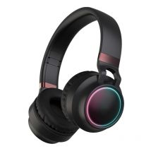 Casque Audio Sans Fil Led Bluetooth 5.0 Pliable Avec Micro Et Carte Tf Noir Yonis - Yonis