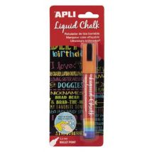 Marqueur Craie Orange Chalk Pointe Ronde - Apli