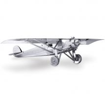 Metalearth Aviation: Spirit Of Saint Louis 12.2x9x2.4cm, Maquette 3d En Métal Avec 1 Feuille, Sur Carte 12x17cm, 14+ - Metal Earth
