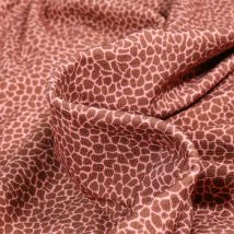 Tissu Jersey Viscose Emma Ecailles Sur Fond Terracotta - Au Mètre - Craftine