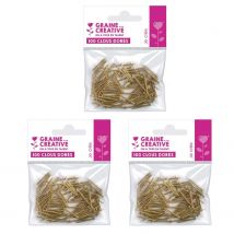 300 Clous Dorés Pour Art Filaire 20 Mm - Graines Creatives