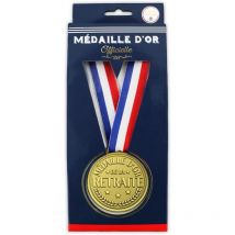 Médaille D'Or - Métal - Célébration - Fête - Retraite - Idée Cadeau - Humour - 6.5cm De Diamètre - Sudio