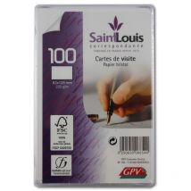 Cartes De Correspondance - 82x128mm - 100 Cartes - 220g - Blanc - Courrier - Gpv - GPM