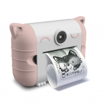 Kidyprint Appareil Photo Instantané Avec Impression Thermique Rose - Kidywolf