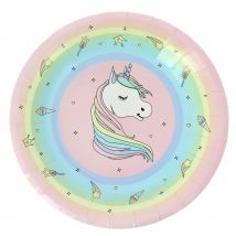 10 Assiettes Licorne - Santex