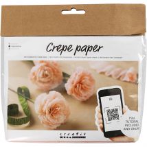 Mini Kit Diy Fleurs En Papier Crépon - Oeillets - CC Hobby