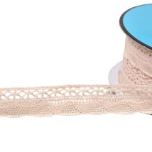Bobine 25m Dentelle Éventail 19mm Écru - My mercerie