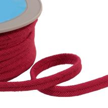 Double Cordon Fils 10mm Rose Framboise Au Mètre - My mercerie