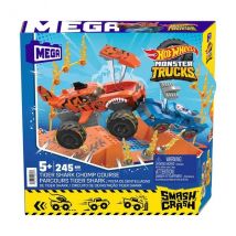Jeu De Construction Mega Construx Hot Wheels Parcours Tiger Shark Chocs Et Fracas