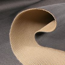 Tissu Résille Matelassé Mesh 3d Taupe - Craftine