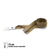 Fermeture Éclair Z68 - Séparable 6mm Double Curseur - 75 Cm - Eclair Prym