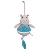 Boîte À Musique Bebe Bamboo - Hippopotame - 26 Cm - Gipsy Toys