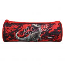 Trousse Scolaire Ronde Jurassic World Dinosaure Noir - Bagtrotter - Bagtrotter