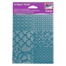 2 Feuilles À Motif Souples Geometric - Sculpey