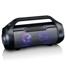 Lenco 2 - Enceinte Sans Fil Bluetooth + Autonomie 15 H + Fonction Radio - Noir