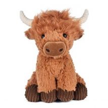 Peluche Vache Ecossaise 20cm - Doudou et Compagnie